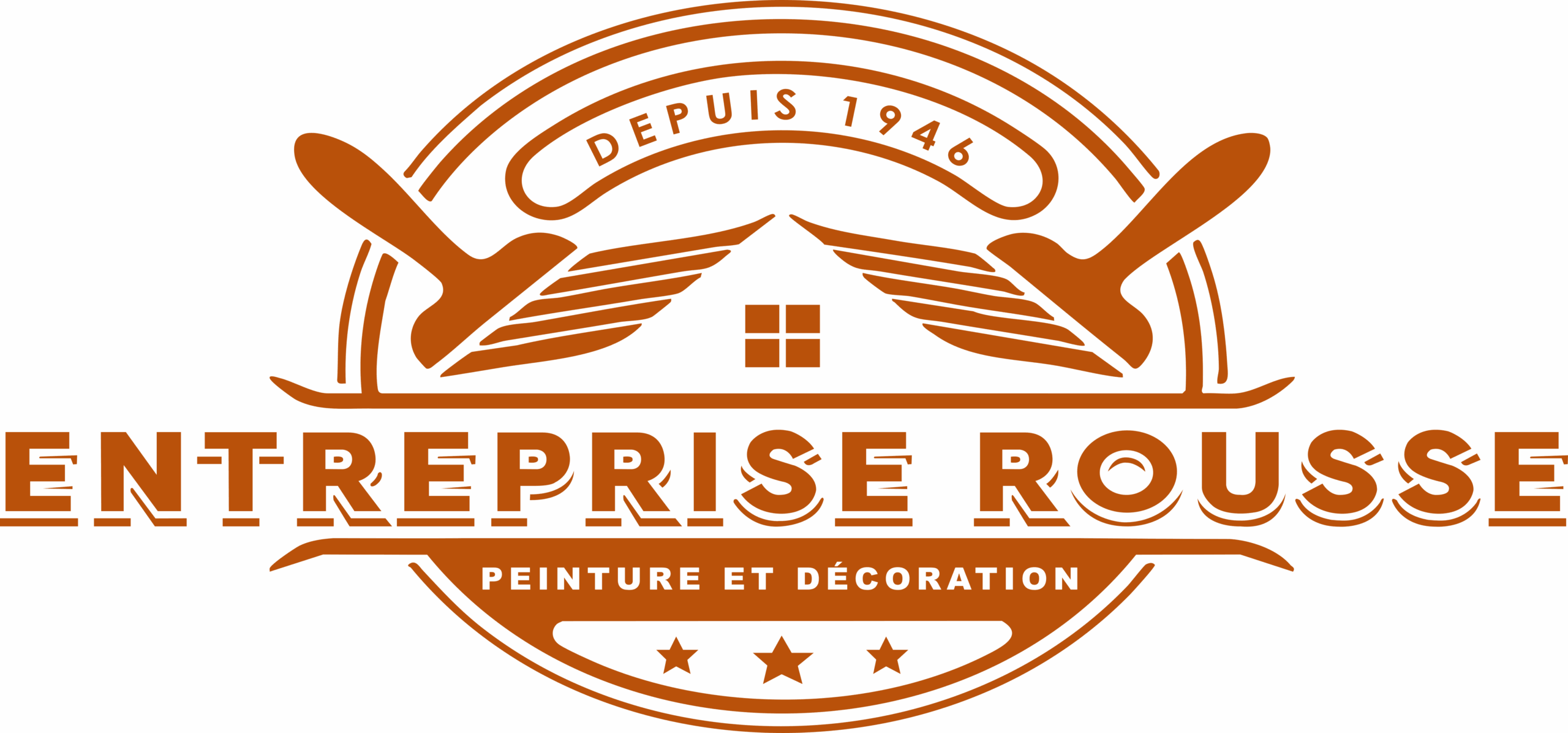 Logo Entreprise Rousse - peinture et décoration